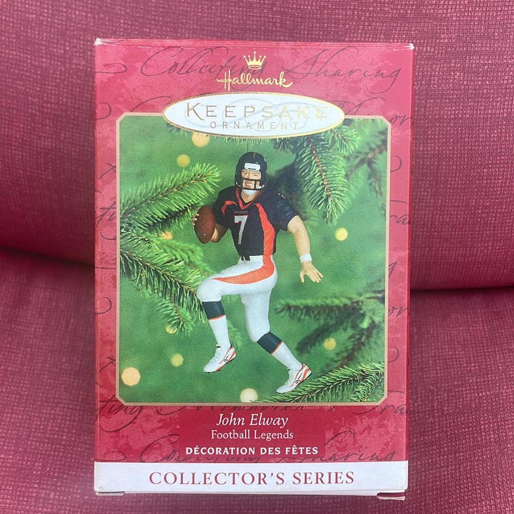 NIB Hallmark John Elway Keepsake Ornament